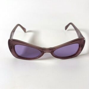 Y2K Moschino Purple Cat-Eye Sunglasses